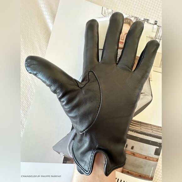 Lauren by Ralph Lauren Lamb Leather Gloves size Small - Picture 5 of 6